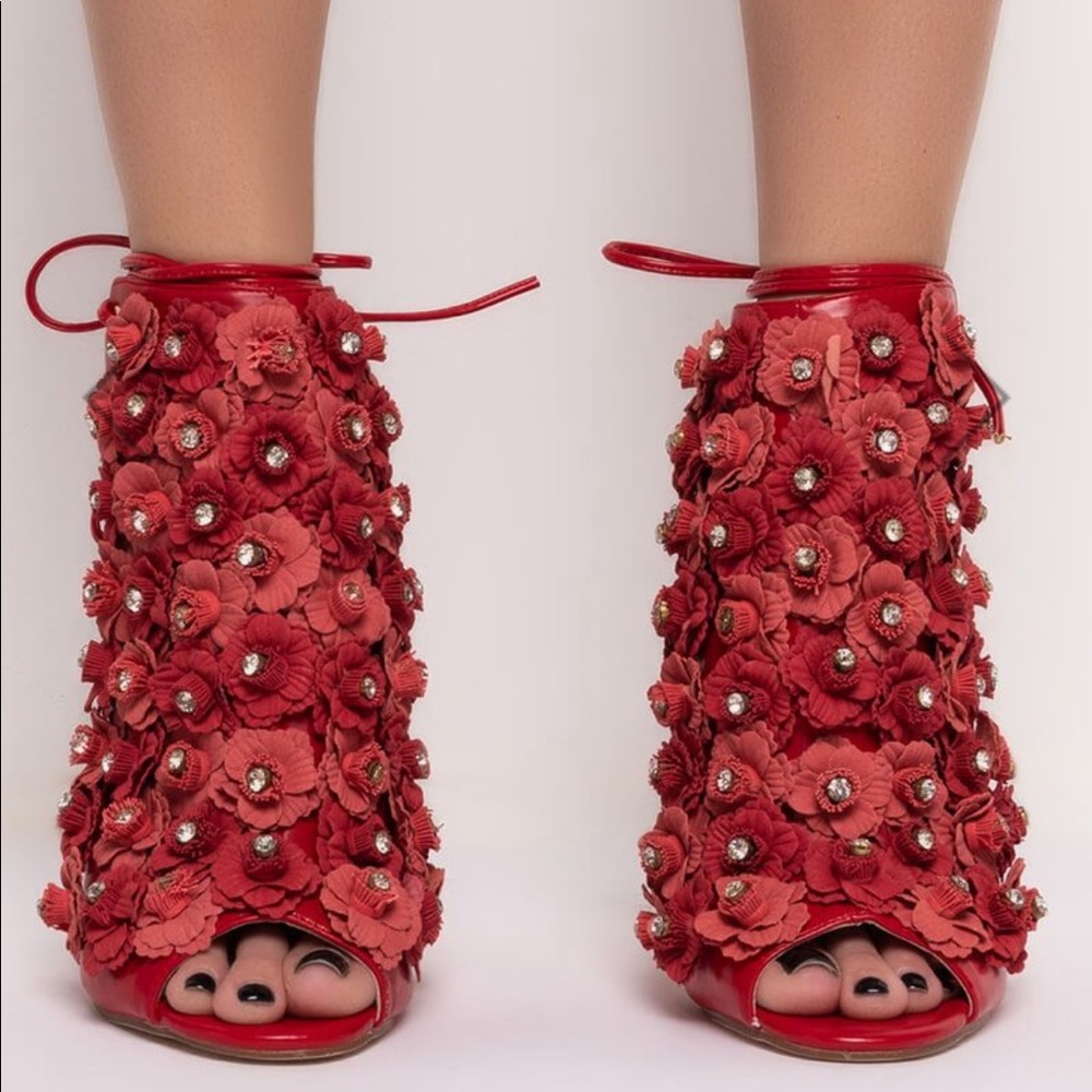 Floral Stiletto Sandal